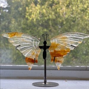 Elegant Butterfly Golden Healer Sculpture